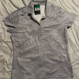 Nike Women's Silver Button Down Shirt